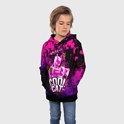 Толстовка-худи детская Jo Jo - Королева убийца cool cat, цвет: 3D-черный — фото 2