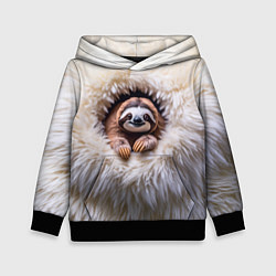 Детская толстовка Ленивец в меху