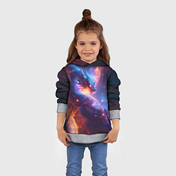 Толстовка-худи детская Туманность дракона, цвет: 3D-меланж — фото 2