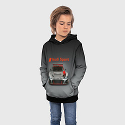 Толстовка-худи детская Audi sport - racing car - extreme, цвет: 3D-черный — фото 2