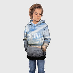 Толстовка-худи детская Маяк на Ладоге, цвет: 3D-черный — фото 2