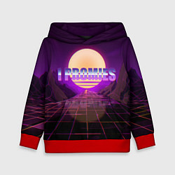 Толстовка-худи детская Я Обещаю, цвет: 3D-красный