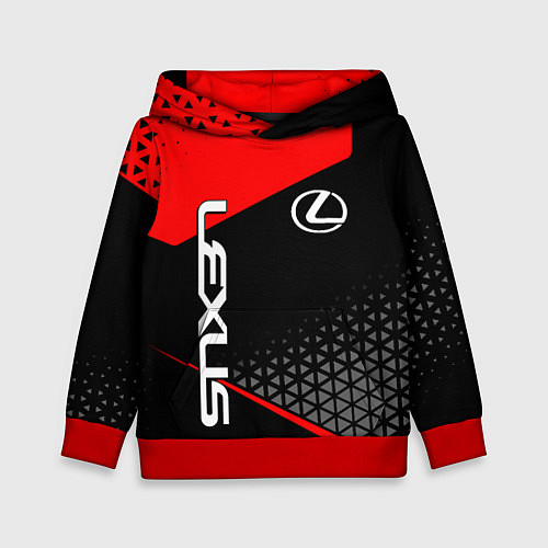 Детская толстовка Lexus - red sportwear / 3D-Красный – фото 1