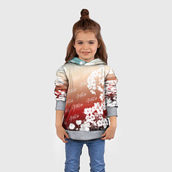 Толстовка-худи детская Stray Kids flowers, цвет: 3D-меланж — фото 2