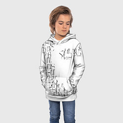 Толстовка-худи детская Армения моя писатель, цвет: 3D-белый — фото 2