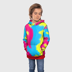Толстовка-худи детская Тай-дай из фильма Барби, цвет: 3D-красный — фото 2