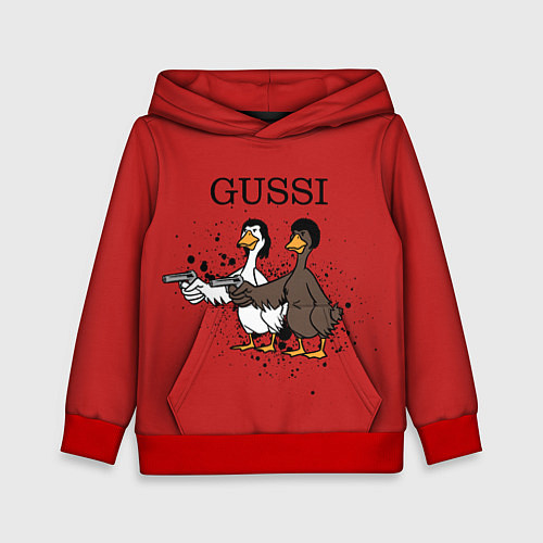 Детская толстовка Гусси из криминального чтиво / 3D-Красный – фото 1