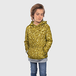 Толстовка-худи детская Золотая крошка, цвет: 3D-меланж — фото 2
