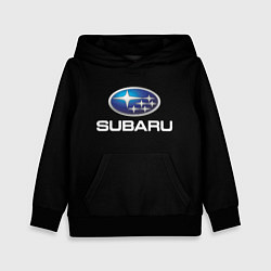 Толстовка-худи детская Subaru sport auto car, цвет: 3D-черный
