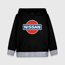 Толстовка-худи детская Nissan auto, цвет: 3D-меланж