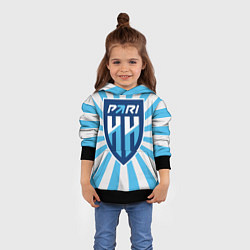 Толстовка-худи детская Пари Нижний Новгород ФК, цвет: 3D-черный — фото 2