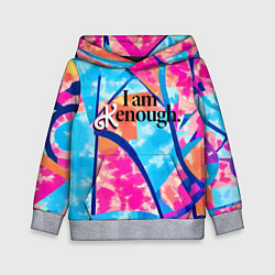 Толстовка-худи детская Мем из фильма Барби, цвет: 3D-меланж