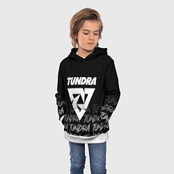 Толстовка-худи детская Tundra style, цвет: 3D-белый — фото 2