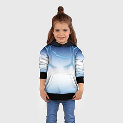 Толстовка-худи детская Молниеносный разряд, цвет: 3D-черный — фото 2