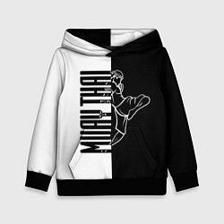 Толстовка-худи детская Muay-Thai, цвет: 3D-черный