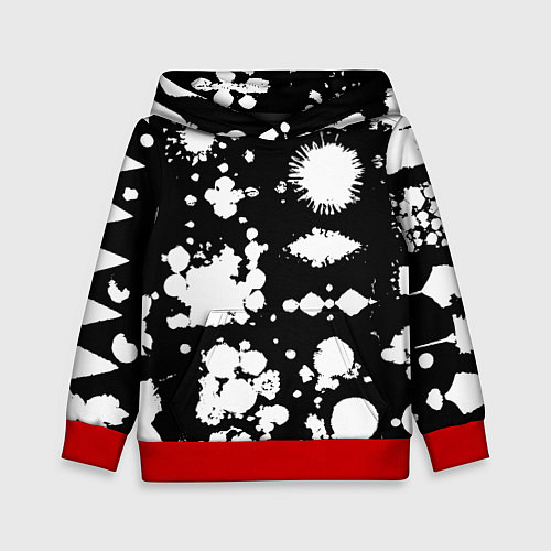 Детская толстовка Фантазийный космический паттерн / 3D-Красный – фото 1