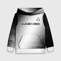 Толстовка-худи детская Assassins Creed glitch на светлом фоне посередине, цвет: 3D-белый
