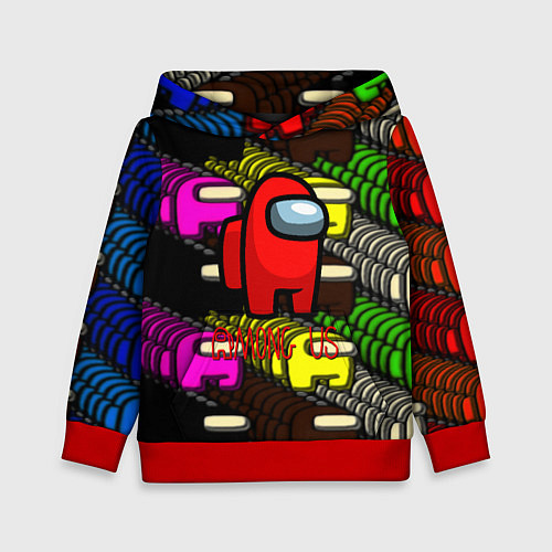 Детская толстовка Among us games / 3D-Красный – фото 1