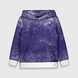 Толстовка-худи детская Абстракция - violet color background, цвет: 3D-белый