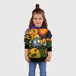 Толстовка-худи детская Гарибальди Хэллоуин, цвет: 3D-черный — фото 2