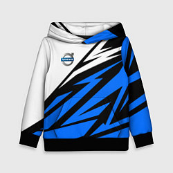 Толстовка-худи детская Volvo - white and blue, цвет: 3D-черный