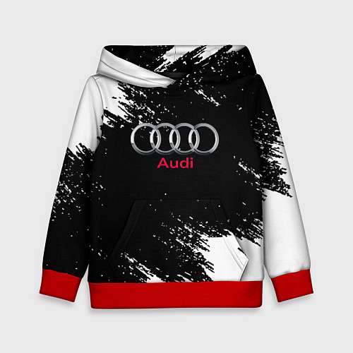 Детская толстовка AUDI sport краски / 3D-Красный – фото 1