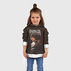 Толстовка-худи детская Oli Sykes - Bring Me the Horizon, цвет: 3D-белый — фото 2
