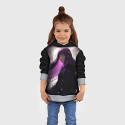 Толстовка-худи детская Фрирен из аниме, цвет: 3D-меланж — фото 2