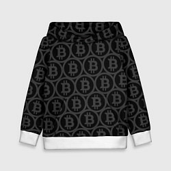 Детская толстовка Биткоин патерн
