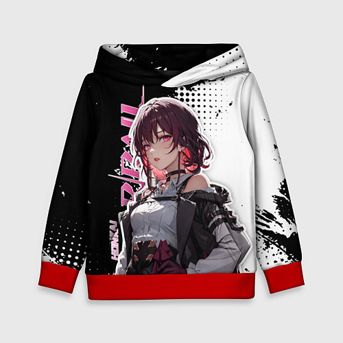 Детская толстовка Кафка из хонкай / 3D-Красный – фото 1