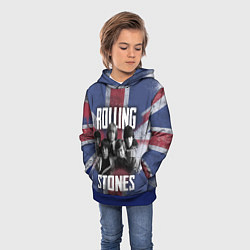 Толстовка-худи детская Rolling Stones - Great britain, цвет: 3D-синий — фото 2