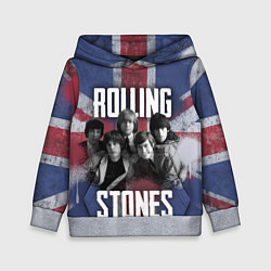 Толстовка-худи детская Rolling Stones - Great britain, цвет: 3D-меланж