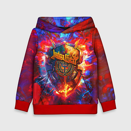 Детская толстовка Invincible shield - Jadas Priest / 3D-Красный – фото 1