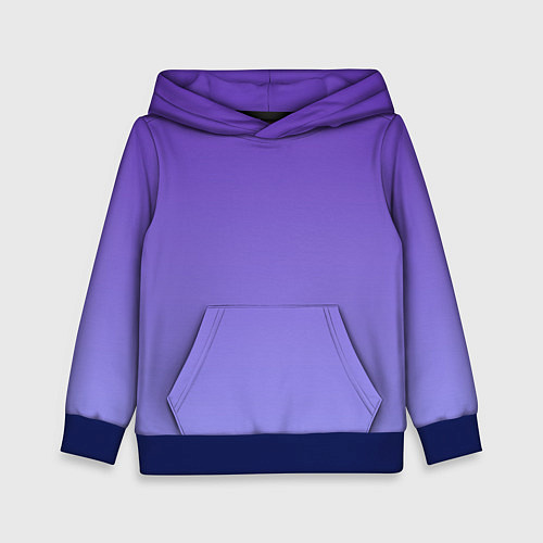 Детская толстовка Светлый фиолетовый градиент / 3D-Синий – фото 1