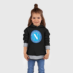Толстовка-худи детская Napoli fc, цвет: 3D-меланж — фото 2