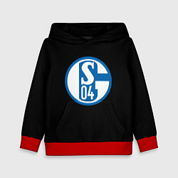 Толстовка-худи детская Schalke 04 fc club sport, цвет: 3D-красный