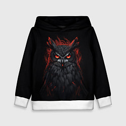 Толстовка-худи детская Evil owl, цвет: 3D-белый