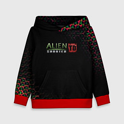 Толстовка-худи детская Alien Shooter космос тема, цвет: 3D-красный