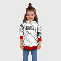 Толстовка-худи детская Mobile legends молнии, цвет: 3D-красный — фото 2