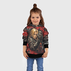 Толстовка-худи детская Edward Elric - Fullmetal Alchemist, цвет: 3D-черный — фото 2