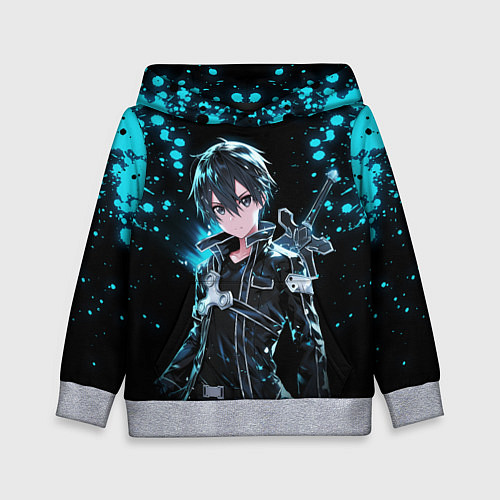 Детская толстовка Kirito - Мастера меча онлайн / 3D-Меланж – фото 1