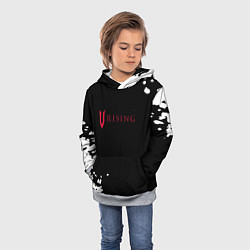 Толстовка-худи детская V Rising краски, цвет: 3D-меланж — фото 2