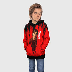 Толстовка-худи детская Марионетка death stranding 2 on the beach, цвет: 3D-черный — фото 2