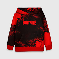 Толстовка-худи детская Fortnite game colors red, цвет: 3D-красный