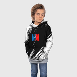 Толстовка-худи детская Basketball текстура краски nba, цвет: 3D-меланж — фото 2