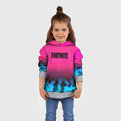 Толстовка-худи детская Fortnite текстура броня, цвет: 3D-меланж — фото 2