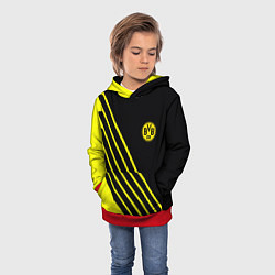 Толстовка-худи детская Borussia sport line uniform, цвет: 3D-красный — фото 2