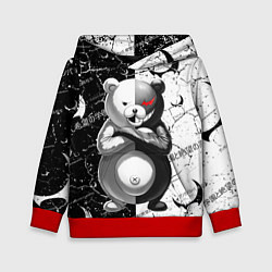 Толстовка-худи детская Monokuma - Danganronpa, цвет: 3D-красный