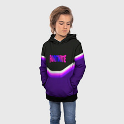 Толстовка-худи детская Fortnite epic abstraction, цвет: 3D-черный — фото 2