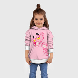 Толстовка-худи детская Розовая пантера, цвет: 3D-белый — фото 2